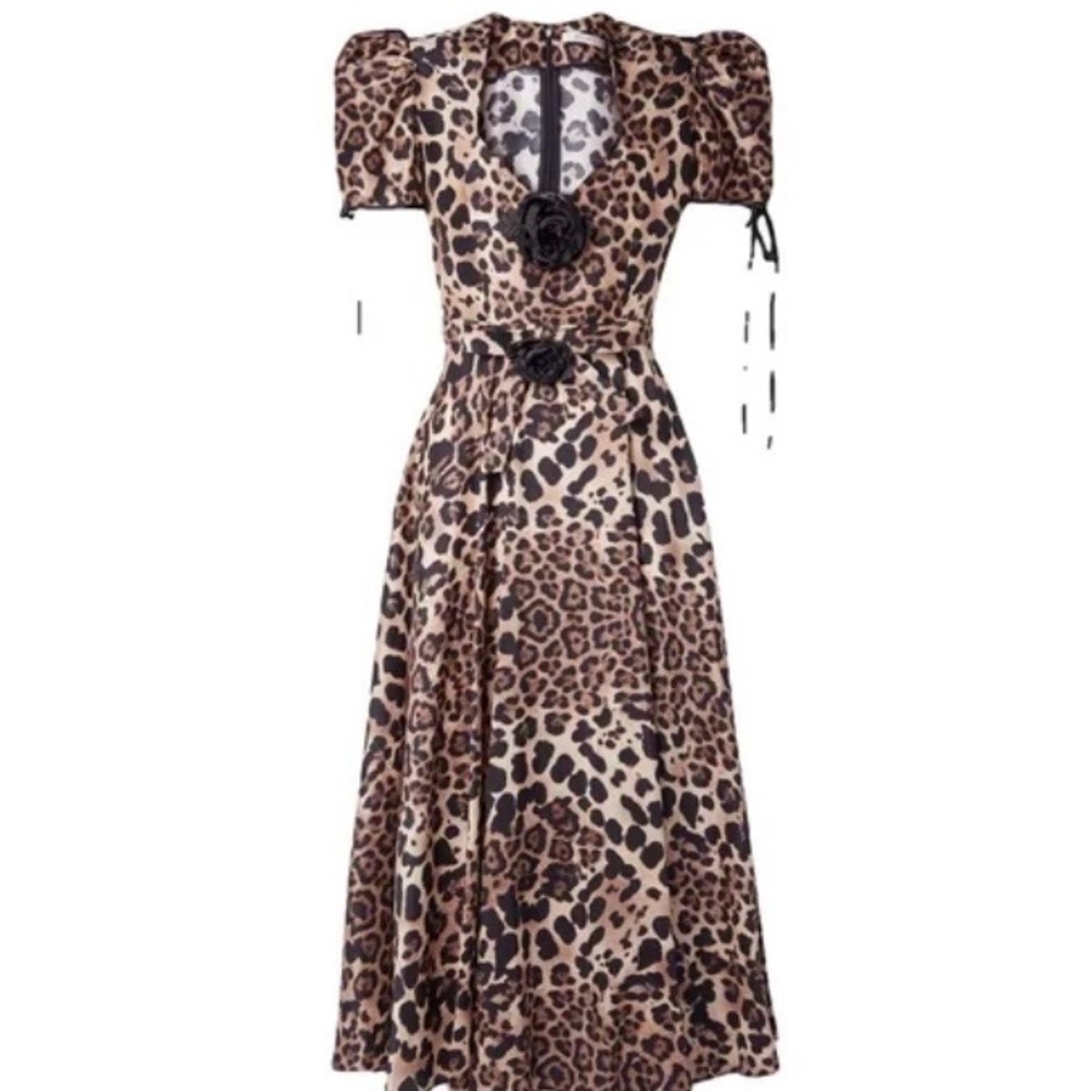 Rodarte Silk Leopard Dress